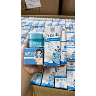 Combo Kem Nách Gluta Milk Giúp Khử Thâm, Trắng Da Vùng Nách