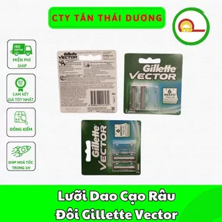 Lưỡi Dao Cạo Râu Đôi Gillette Vector