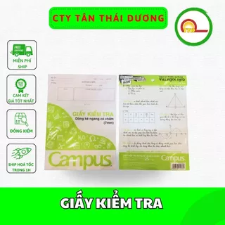 GIẤY KIỂM TRA CẤP 1HỒNG HÀ ,CẤP 2 CAMPUS