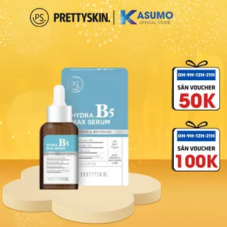 Serum B5 PrettySkin Hydra B5 Max serum tinh chất dưỡng da phục hồi dưỡng trắng da se khít lỗ chân lông 50ml Pretty Skin