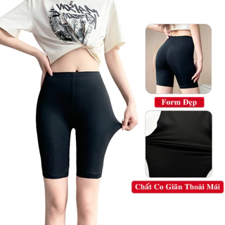 Quần Legging Lửng Nữ Lưng Cao Madela Co Giãn 4 Chiều Form Nâng Mông, Legging Ngắn Lửng Nữ Chất Thun Dày Dặn