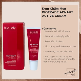 ( 5ml/15ml/30ml ) Kem Chấm Mụn - BIOTRADE ACNAUT ACTIVE CREAM