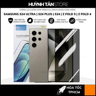 Cường lực samsung s24 ultra s24 plus z fold 5 z fold 4 chống nhìn trộm full màn chính hãng kuzoom huỳnh tân store