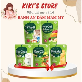 Bánh ăn dặm đủ vị Mămmy giàu chất xơ, vitamin và khoáng chất cho bé ăn dặm từ 6m+