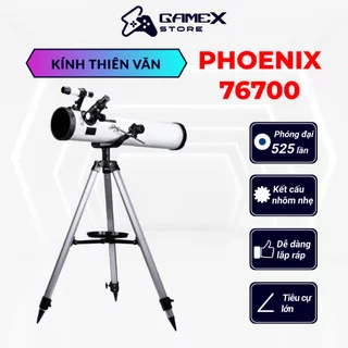 Kính thiên văn Phoenix Telescope 76700 (70076), quan sát bầu trời, ngắm trăng sao rõ nét, độ phóng đại 525 lần