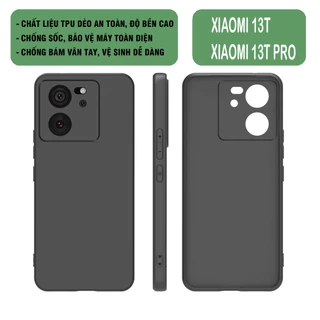 Ốp lưng Xiaomi 13T - Xiaomi 13T Pro chất liệu TPU dẻo,chống sốc và bảo vệ camera máy.