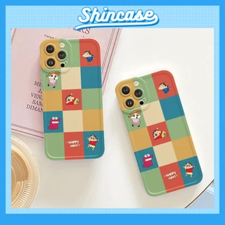 ốp lưng điện thoại iphone happy shin cạnh vuông 6/6plus/6s/6splus/7/7plus/8/8plus/x/xs/11/12/13/14/pro/max/promax/plus