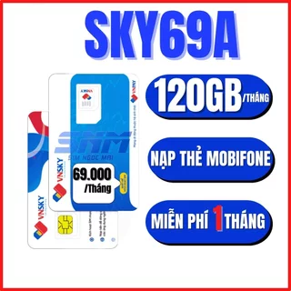 SIM 4G LOCAL SKY59 SKY69A  A68 - SIM Data không giới hạn lưu lượng - Miễn phí 1 tháng đầu