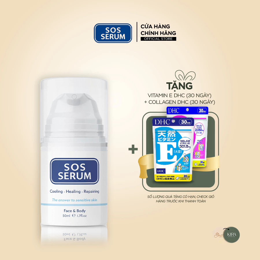 Tinh chất làm lạnh, phục hồi, sửa chữa da SOS SERUM Đức [SOS SERUM]