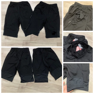 Quần đùi cho bé CHIPBONG hàng dư quần short bé trai chất thun thể thao 1 màu đen form rộng 1 size 120