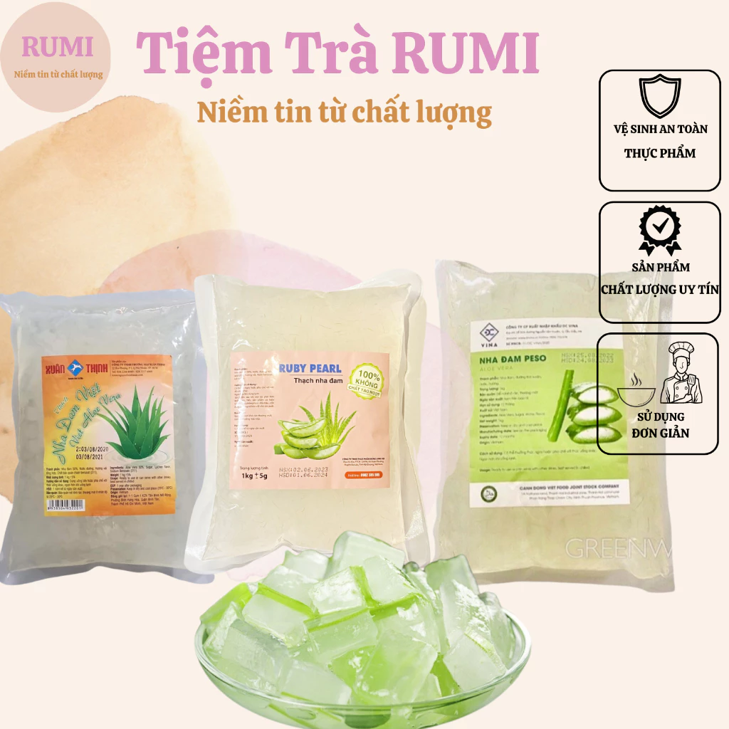 Thạch nha đam XUÂN THỊNH / RUNY / DEDU/ PESO gói 1kg