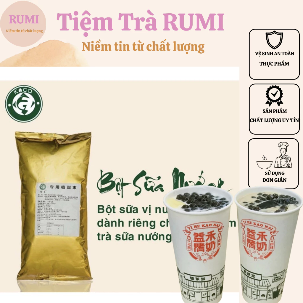Bột sữa nướng gói 1kg - dùng làm món trà sữa nướng huyền thoại