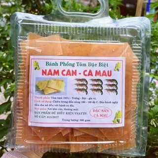 1kg Bánh phồng tôm loại ngon đặc sản Năm Căn - Khay nhựa