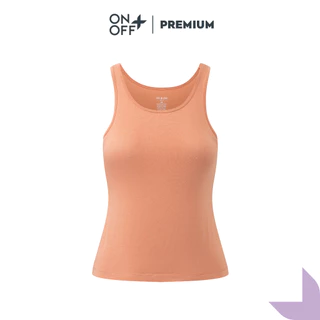 Áo Tanktop ba lỗ nữ cotton Mỹ ONOFF mềm mại, êm mát - 16IA23S020