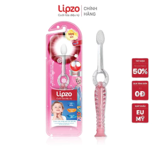 [Combo 2] Bàn Chải Đánh Răng Trẻ Em Lipzo Kids 1 Lông Chỉ Tơ Nha Khoa Kháng Khuẩn Mềm Mảnh Dành Cho Bé Từ 1 - 5 Tuổi