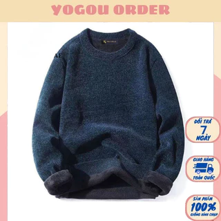 Áo len giữ nhiệt cho Nam, có lớp lông mịn bên trong siêu ấm (có ảnh thật)- Yogou Order