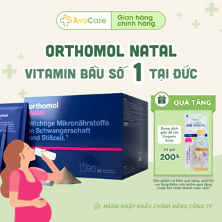 Vitamin bầu Orthomol Natal bổ sung lợi khuẩn tăng cường đề kháng cho mẹ bầu - Vitamin bầu số 1 tại Đức (CHÍNH HÃNG)