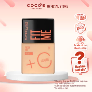 Kem Nền Fit Me Tint C Tươi Mướt Chống Nắng với Vitamin C & SPF50 Maybelline New York  30ml