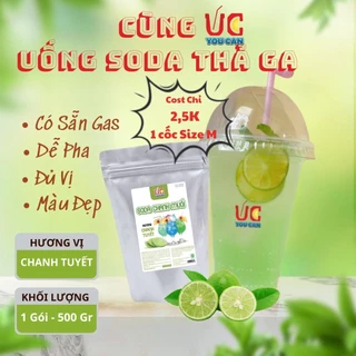 SODA CHANH MUỐI HÒA TAN UC TÚI 500G