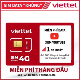 [HICO] Sim 4G Viettel Miễn Phí Data Truy Cập Youtube Không Giới Hạn Chuyên Dùng Bộ Phát Wifi 4G, Màn Hình Xe Ô Tô