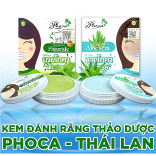 Kem đánh răng thảo dược BY PHOCA Thái Lan 25g giúp răng trắng sáng, dùng được cho người niềng răng