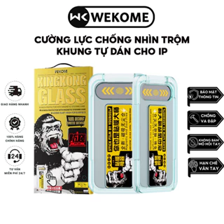 Kính Cường Lực Chống Nhìn Trộm KingKong Có Khung Viền Tự Dán Cho Iphone X-11-12-13-14-15