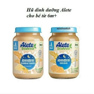 Hũ Dinh Dưỡng Ăn Dặm Alete Đức 190g cho bé 4m+ date 11-2024