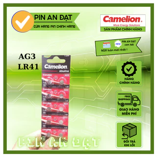 PIN AG3 LR41 LR736 camelion 10 viên / vỉ dùng cho máy trợ thính máy tính đồ chơi