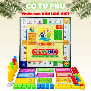 Cờ Tỷ Phú BENRIKIDS Thách Thức Làm Giàu Cho Bé Phiên Bản Các Tỉnh Thành Việt Nam, Cờ Boardgame 4 Người