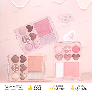 Bảng phấn mắt GOGO TALES STICK SWEET HEART POWDER BLUSHER EYESHADOW PALETTE