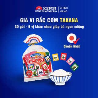 Túi gia vị rắc cơm Tanaka Furikake  6 vị cho bé ăn dặm nội địa Nhật