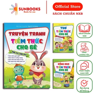 Sách - Bộ 3 cuốn Truyện - Thơ - Đồng dao Tiềm thức cho bé (giúp bé sáng dạ, đọc, nói nhanh)