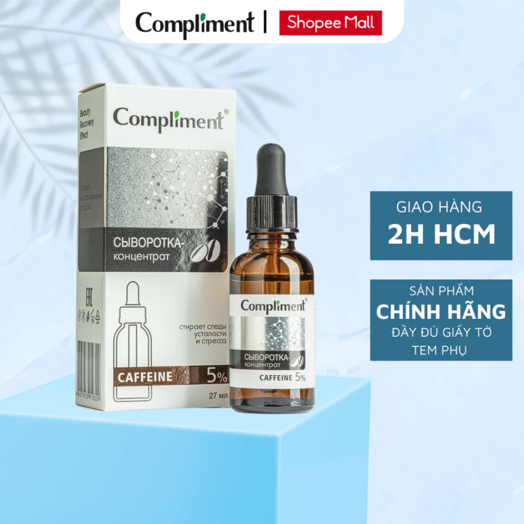 Compliment Serum Caffeine 5% Giúp Tái Tạo, Làm Trẻ Hóa Và Săn Chắc Da 27ml