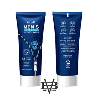 [ XẢ HÀNG - DATE 05.2024] Dung dịch vệ sinh GRINIF 80g không box có tem - Grinif men's premium intimate wash