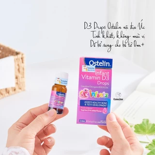 Vitamin D3 Drops Ostelin Úc Cho Bé Từ 0-12 Tuổi Hộp 2.4 ml