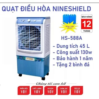 QUẠT ĐIỀU HOÀ HƠI NƯỚC HS-588A [ hàng bảo hành 12 tháng ] tặng kèm 2 hộp đá khô