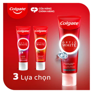 Kem Đánh Răng Colgate trắng răng Optic White trắng trong 7 ngày từ tinh thể khoáng trắng 100g/tuýp