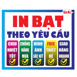 In Bạt quảng cáo, Bảng hiệu, Băng rôn theo yêu cầu_Free Thiết kế