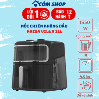 Nồi chiên không dầu Kaisa Villa đa năng dung tích 11L công suất 1350W thiết kế kính nhìn thức ăn tiện lợi