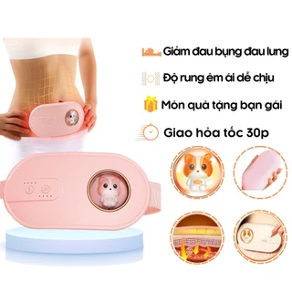 Đai Đeo Massage Chườm Ấm Giảm Đau Bụng Kinh Nguyệt Cho Phụ Nữ Đến Kì - Chính Hãng Begor