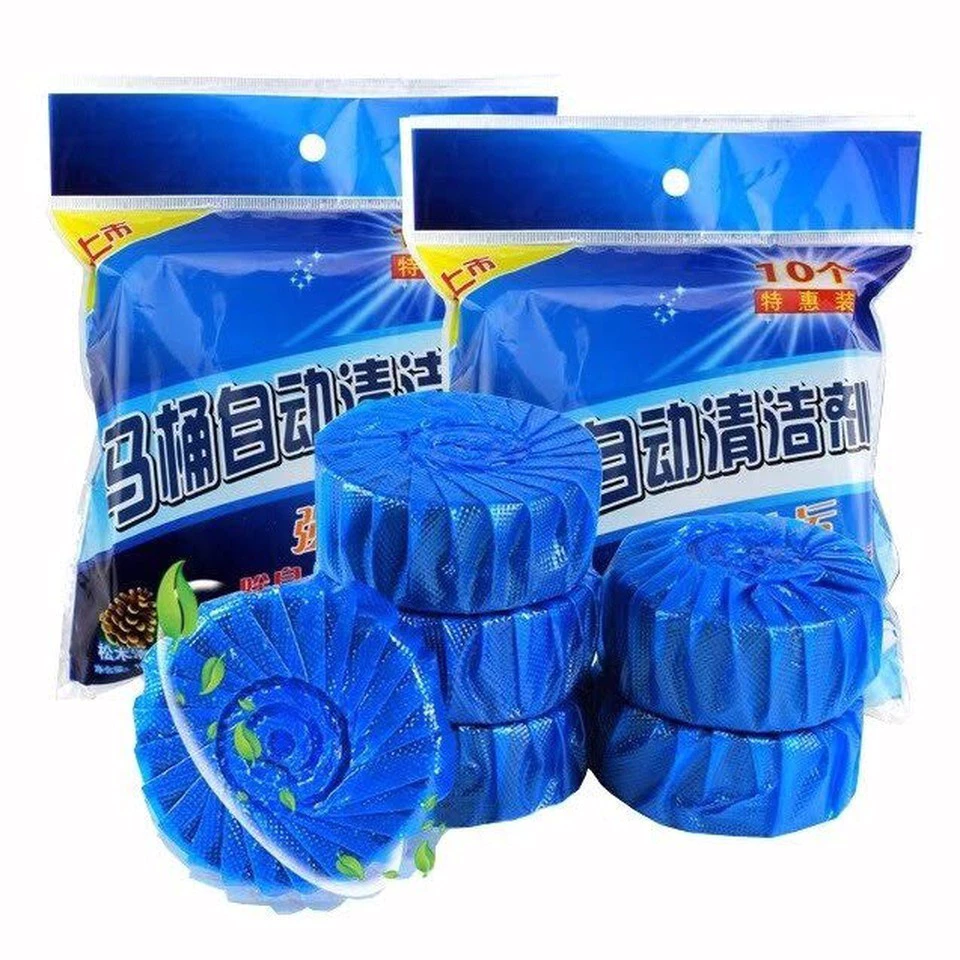 Túi 10 viên thả bồn cầu, khử mùi hôi, tẩy sạch mảng bám -BA421