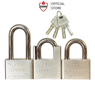 Ổ khóa ZORO 6 phân chìa muỗng thép cứng hardened, khóa cửa bấm không cần chìa công nghệ mỹ,hàng chính hãng