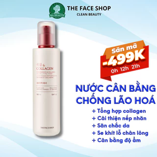 Nước hoa hồng dưỡng ẩm se khít lỗ chân lông cấp ẩm The Face Shop Pomegranate & Collagen Volume Lifting Toner 160ml