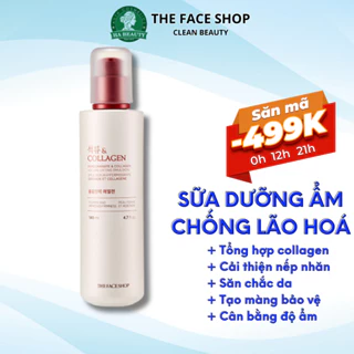 Sữa dưỡng ẩm chống lão hoá phục hồi săn chắc da The Face Shop Pomegranate & Collagen Volume Lifting Emulsion 140ml