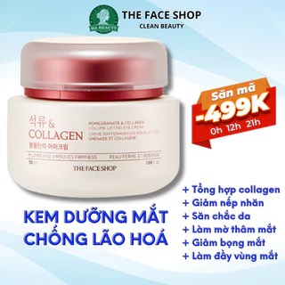 Kem dưỡng vùng mắt The Face Shop Pomegranate & Collagen Volume Lifting Eye Cream 50ml