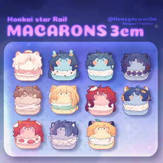 [11 mẫu] Standee Macarons 3cm Honkai Star Rail