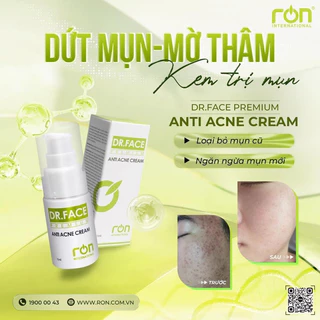 KEM MỤN Ron DR.FACE PREMIUM ANTI ACNE CREAM