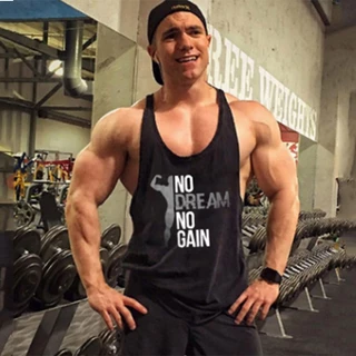 Ba lỗ gym nam No Dream No Gain dây nhỏ khoe cơ bắp siêu đẹp