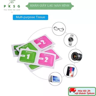 Giấy lau màn hình điện, máy tính, laptop khô và ướt đa năng 2 trong 1-pksgshop