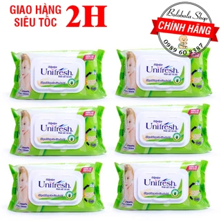 Combo 6 gói Khăn Ướt Unifresh 80 miếng/ 100 miếng